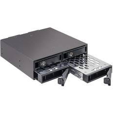External Enclosures Syba 5.25 Mobile Rack for Quad 2.5 4 Bay SATA6G HDD/SSD Metal Case