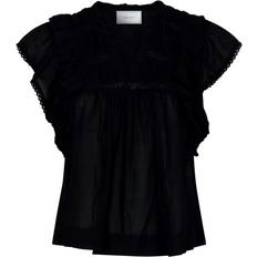 Neo Noir Jayla S Voile Top - Black