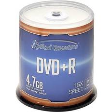 Optical Storage Optical Quantum DVD+R 4.7GB 16X 100pk Cake Box