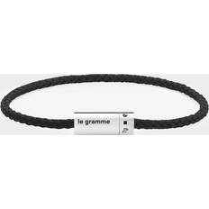 Le Gramme Nato black cable bracelet 7g black