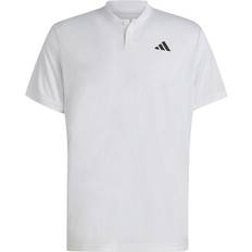 Pikéskjorter Adidas Club Henley Shirt White, Male, Tøj, T-shirt, Padel, Hvid