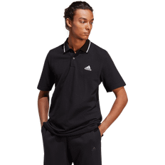 adidas Men's Essentials Piqué Small Logo Polo Shirt - Black