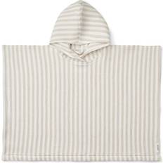 White Baby Towels Liewood Paco Poncho Stripes Crisp White Sandy 7-8 Years