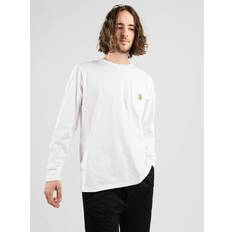 Carhartt langærmet t shirt Carhartt WIP Pocket Langærmet t-shirt white