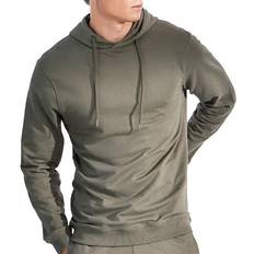 Bread & Boxers Skjorter Bread & Boxers and Organic Cotton Men Hooded Shirt Forestgreen