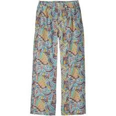 Patagonia Donna Pantaloni Patagonia Funhoggers Pantaloni Fantasia - Thriving Planet/Lago Ble