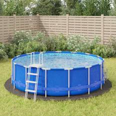 Bodentücher vidaXL Pool-Bodentuch Hellgrau Ø428 cm Polyester Geotextil