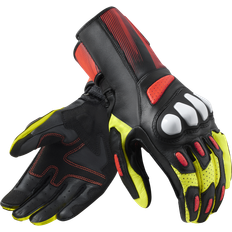 Yellow Motorcycle Gloves Rev'it! Metis 2 Gloves - Black/Neon Yellow