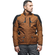 Nahka Moottoripyörätakit Dainese Ladakh 3L, Textiljacke D-Dry Braun/Schwarz