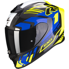 Scorpion exo r1 Scorpion EXO-R1 Evo Carbon Air Supra, Integralhelm Schwarz/Neon-Gelb/Blau