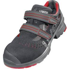 Uvex Sandale schwarz/rot x-tended support, S1P, EU-Schuhgröße: