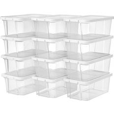 Songmics Leander Aufbewahrungsbox 35 x 20 cm 12er-Pack Schuhregal