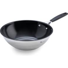 Placa de vitrocerámica Sartenes Wok Masterpro Wok De Acero Inoxidable Inducción Smart 28 cm 28 cm