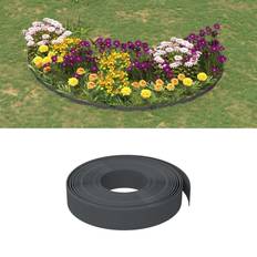 Grigio Bordi del Prato vidaXL Bordature da Giardino 5 pz Grigie 10 m 10 cm in Polietilene