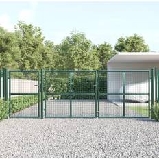 vidaXL Gitterlåge havehegn 400x175 galvaniseret