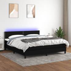 Senge & Madrasser vidaXL med LED-lys stof Kontinentalseng