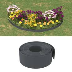 Grigio Bordi del Prato vidaXL Bordature da Giardino 3 pz Grigie 10 m 20 cm in Polietilene Arredo Giardino