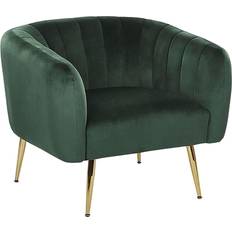 Club Chairs Armchairs Beliani Velvet Green Armchair