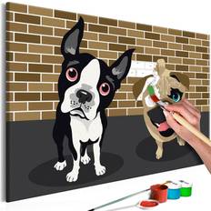 Artgeist DIY lærred maleri Cute Dogs Billede