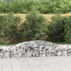 vidaXL Arched Gabion Baskets 4 pcs 400x50x40/60 cm