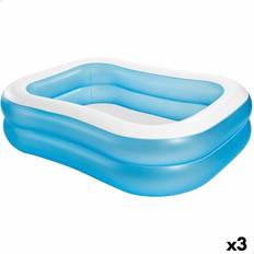 Oppustelig badebassin Intex Oppustelig Pool Blå Hvid 203 x 48 x 152 cm 540 L 3 enheder