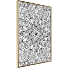 Colourless Artgeist Inramad Colourless Mandala Poster