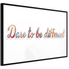 Artgeist Inramad Dare to Be Yourself - 45x30 Poster