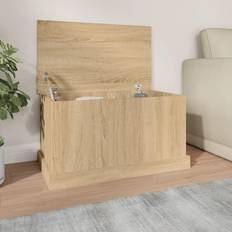 Eg - Hvid Kasser & Kurve vidaXL 70x40x38 konstrueret træ sonoma-eg Opbevaringsboks