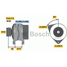 Bosch Generatoren Bosch Dynamo Alternator 0 986 040 380