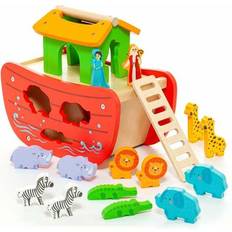 Noaks ark leksaker Molto Playset Noah's ark Træ 17 Dele