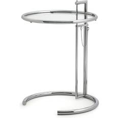 Meubles Classicon Adjustable E1027 Chrome Verre De Cristal Table Basse