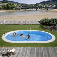Gre Ovanmark pooler Gre Inground Pool Oval 800 x 400 x 120 cm Swim & Fun
