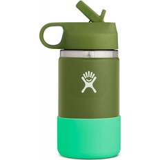 Babyverzorging Hydro Flask KIDS Wide Straw Lid Isolatie drinkbeker 354ml (12oz) Olive