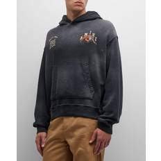 Amiri Abbigliamento Amiri Vintage Tiger Varsity Hoodie - Black