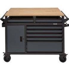 Tool cabinet Draper Bunker Multi-Functional Workbench Roller Tool Cabinet 14 Drawer 48 in Grey