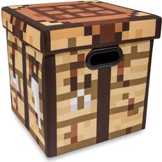 Ukonic Minecraft Crafting Table Fabric Storage Bin Cube Organizer with Lid 13 Inches