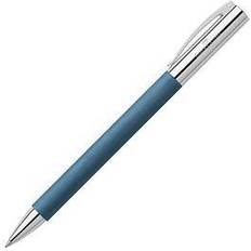 Hobbymaterial Faber-Castell Kugelschreiber Ambition Edelharz blau Schreibfarbe schwarz