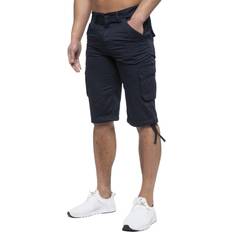 Enzo Mens Cargo Combat Shorts - Navy