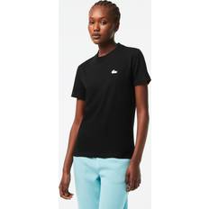 Lacoste Mujer Camisetas Lacoste Core Camiseta De Manga Corta Mujeres - Black