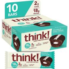 Bars Think Protein Bars, High Protein Snacks, Gluten Free, Low Sugar Whey Protein