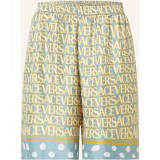 Versace Shorts Versace Allover printed shorts 5v510_light_blue_ivory