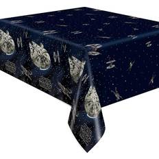 Multicolored Table Cloths Unique Star Wars Classic Rectangular Plastic Table Cover [54x84 Inches]