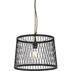 QAZQA Rural outdoor rattan Pendant Lamp