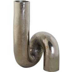 Silver Vases Dkd Home Decor Elegant Silver Aluminium 15 x 15 x 26 cm Vase