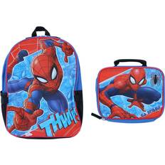 Marvel School Bags Marvel Spider-Man 16 Inch Backpack with Lunch Bag