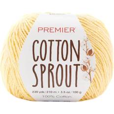 Yarn & Needlework Supplies Premier Yarns Cotton Sprout Yarn-Yellow