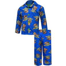 AME Sleepwear Boy's Grogu AOP Set Green/Blue/Brown