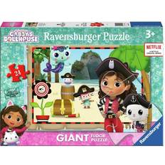 Rompecabezas de suelo Ravensburger PUZLE GIGANTE DE PIRATAS EN LA CASA DE MUÑECAS DE GABBY 24 PIEZAS, 03179, TIENDA CON LICENCIA OFICIAL