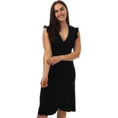 Vestidos on sale Only Life S/L Wrap Midi Dress - Black