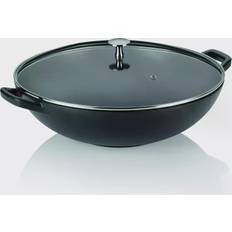 Plaque de cuisson en vitrocéramique Poêles Wok Kela Wok Calido Noir 4L